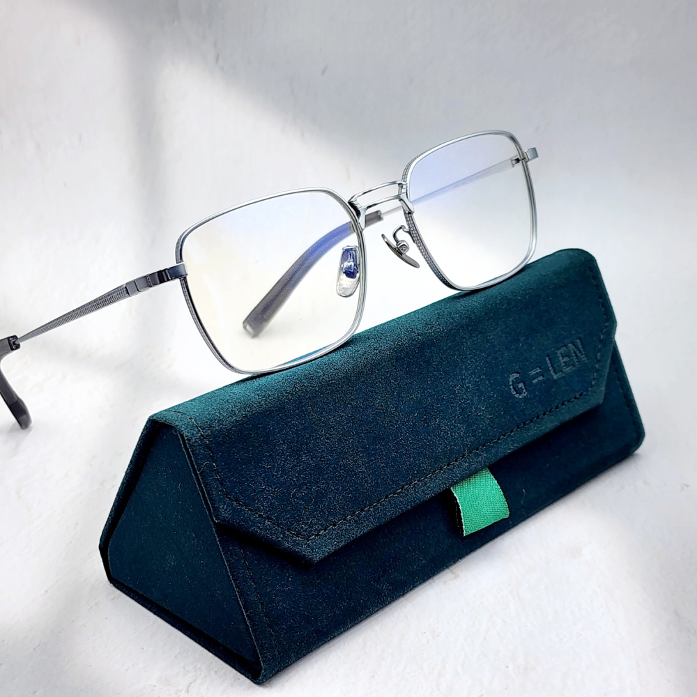 글라스렌 가벼운 사각 리얼 티타늄안경테 블루라이트 안경 남자 여자 패션 명품 안경태 TGL54 59,800원