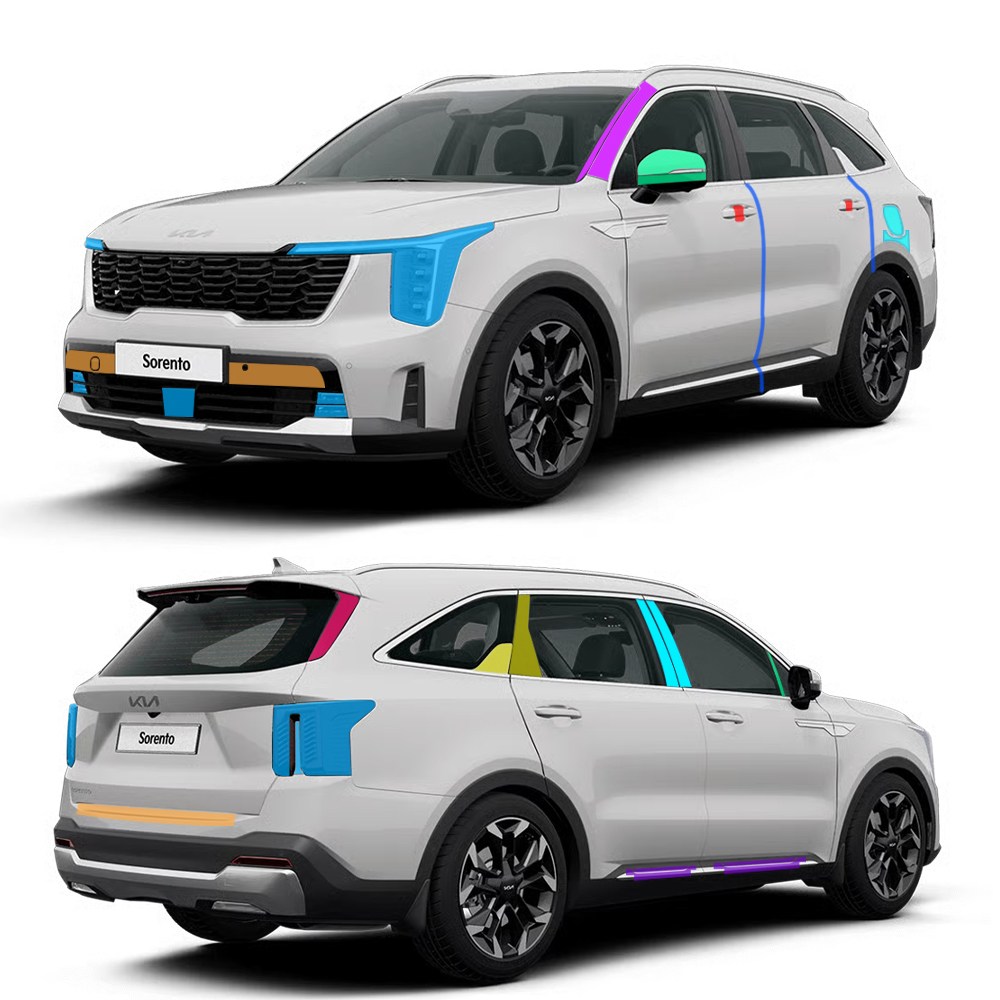 스킨엑스 쏘렌토 MQ4 페이스리프트 외장필수패키지B PPF 차량보호필름 180,000원