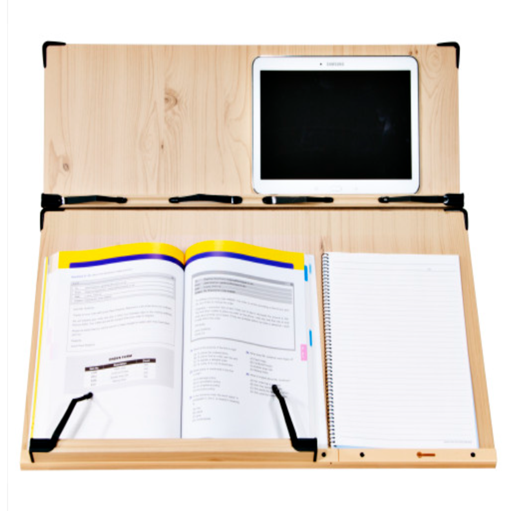 베스트 양손필기 2단 독서대 60Cm 각도조절 필기용 책받침대 책거치대 북스탠드 높이조절 독서대 34,800원