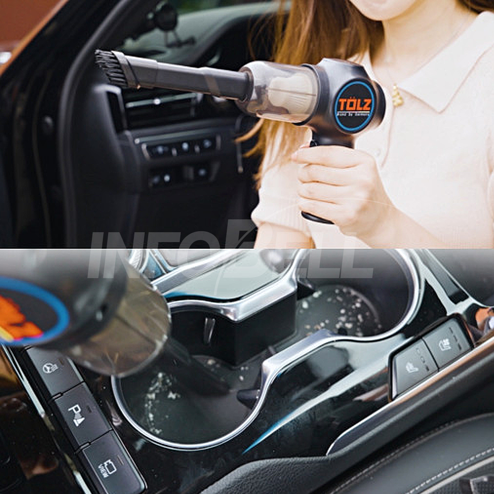 [TV홈쇼핑정품 인포벨]독일 톨츠 TOLZ 무선 파워건 강력 에어건 미니 청소기 차량용 자동차 충전식 29,900원