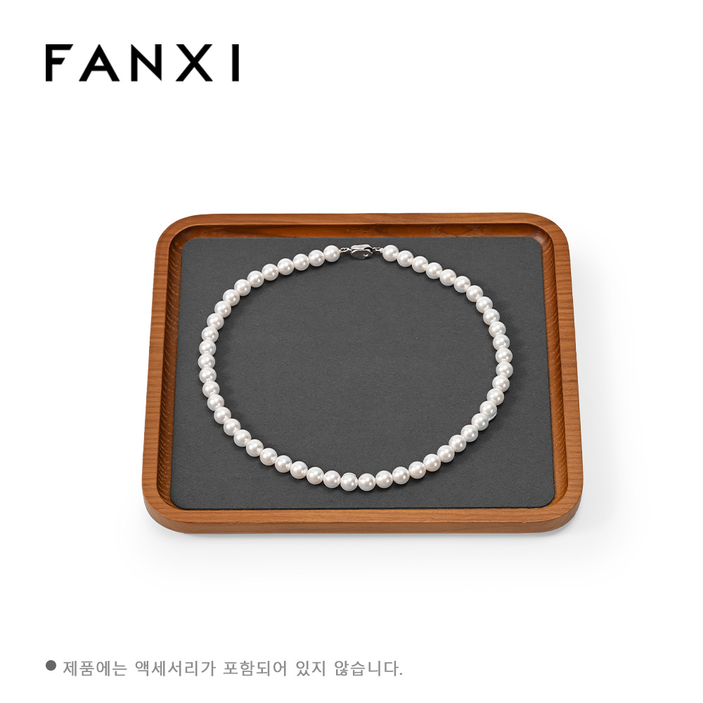 FANXI 원목 현관 보석 트레이 정리함 악세사리 트레이 전시판 우드 소품 시계 진열판 귀걸이 반지 보관함 전시대 귀걸이 보관함 현관 장식용 매장전시용 도구 촬영용 친구선물, 짙은 회색 32,820원