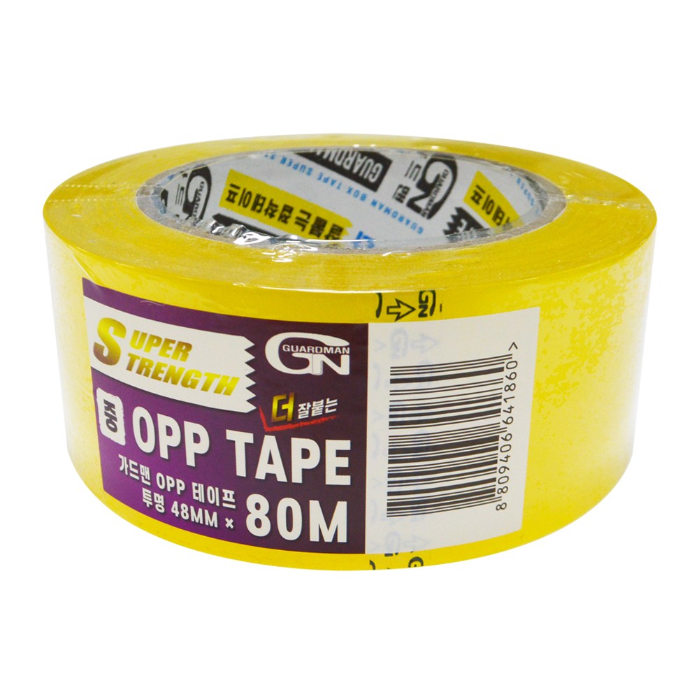 가드맨 OPP테이프 중포장용 투명 50M 80M, 1개, 중포장용 투명 80M 1,400원