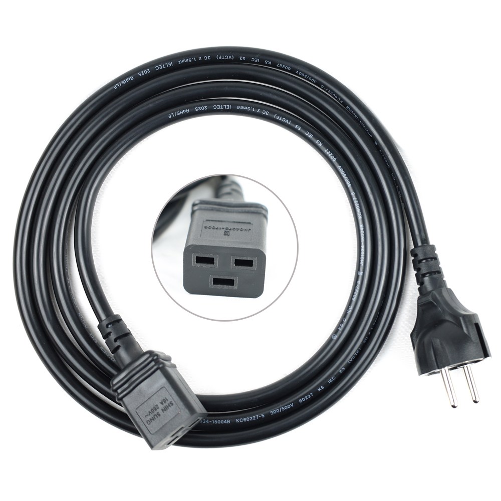 아이티플러스 국산 서버용 사각잭 전원 파워 케이블 AC / 16A VCTF 3C 1.5sq, 2m, 1개 6,740원