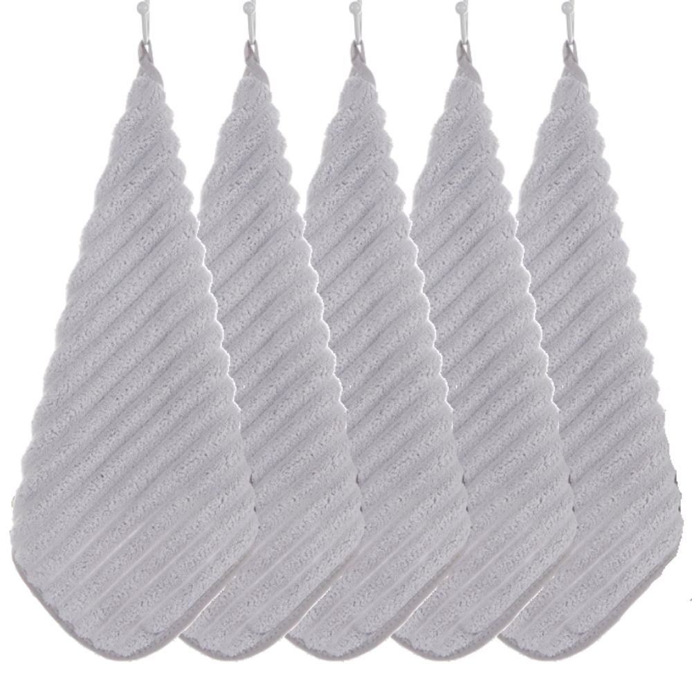 오제브 강력한 흡수력 핸드타올 주방 고리수건, 5개, 그레이 7,900원