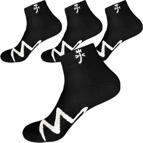 까스텔바작 쿠션 칼리데일 중목양말 4켤레 세트, 블랙, 1세트 20,000원