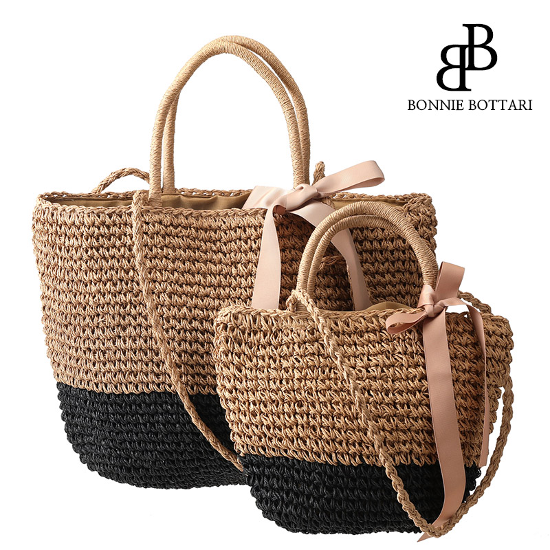 보니보따리 투톤왕골 토트백 숄더백 왕골백 라탄백 19,900원