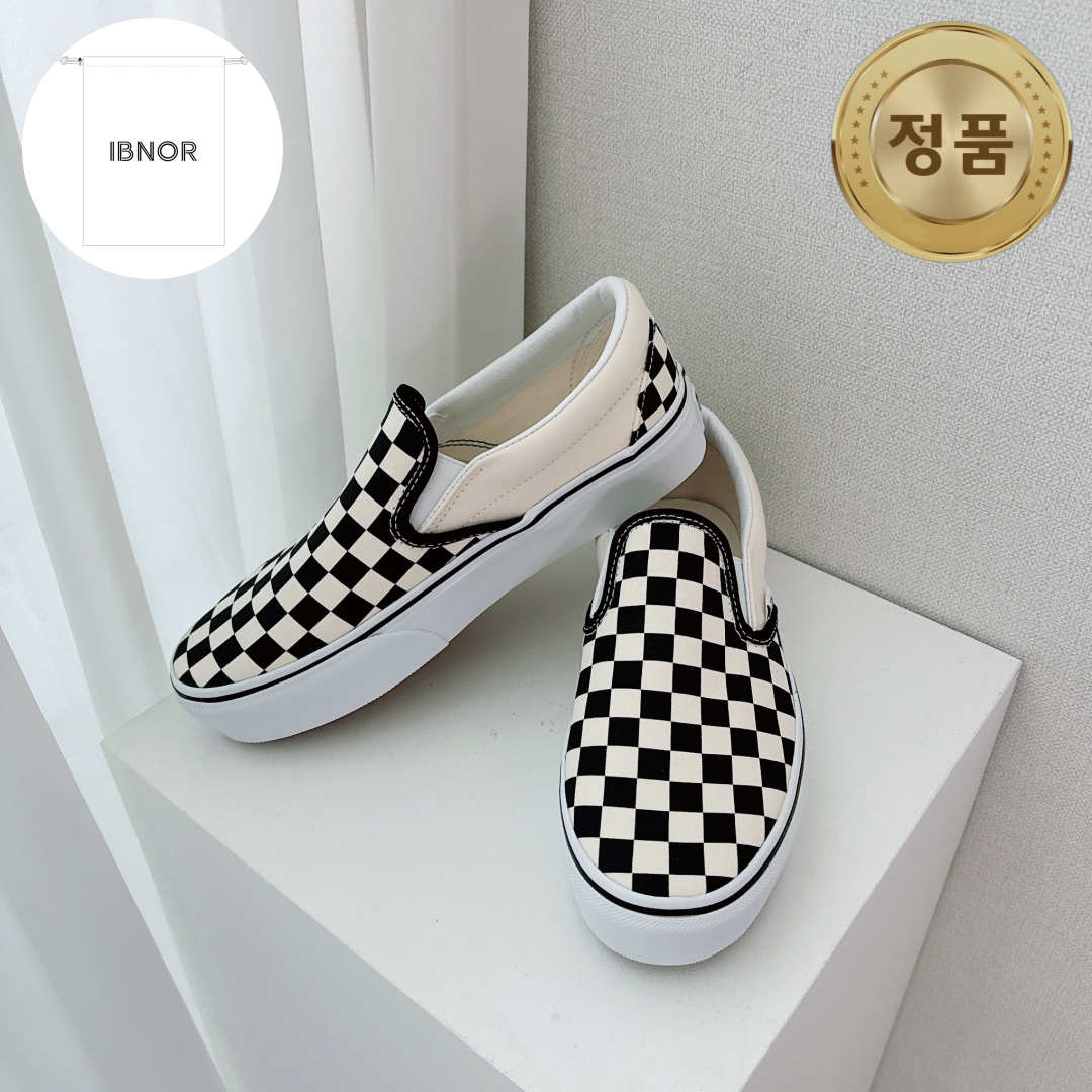 반스 클래식 슬립온 플랫폼(4cm) 체크보드  - 블랙 69,900원