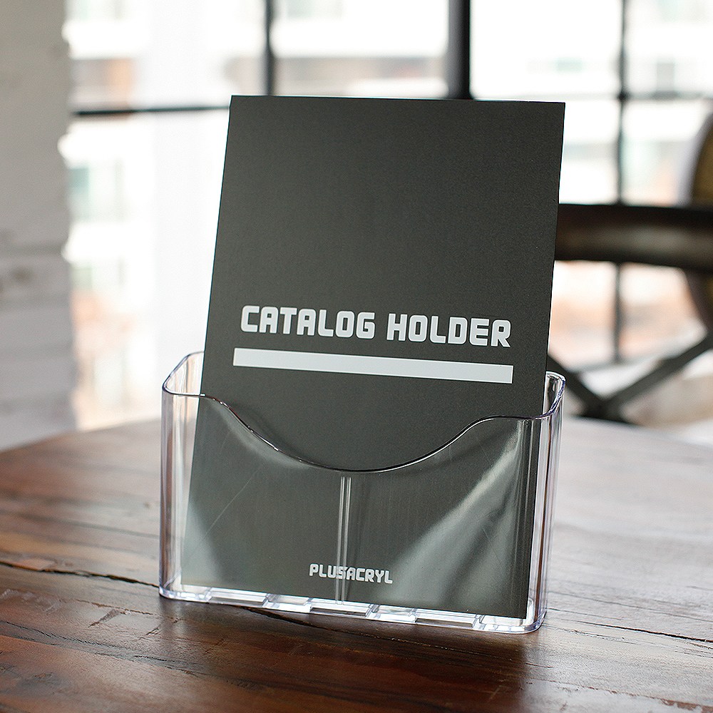 [플러스아크릴] 카탈로그 카다로그 브로슈어 브로셔 아크릴 투명 꽂이 A6 A5 A4 6,500원
