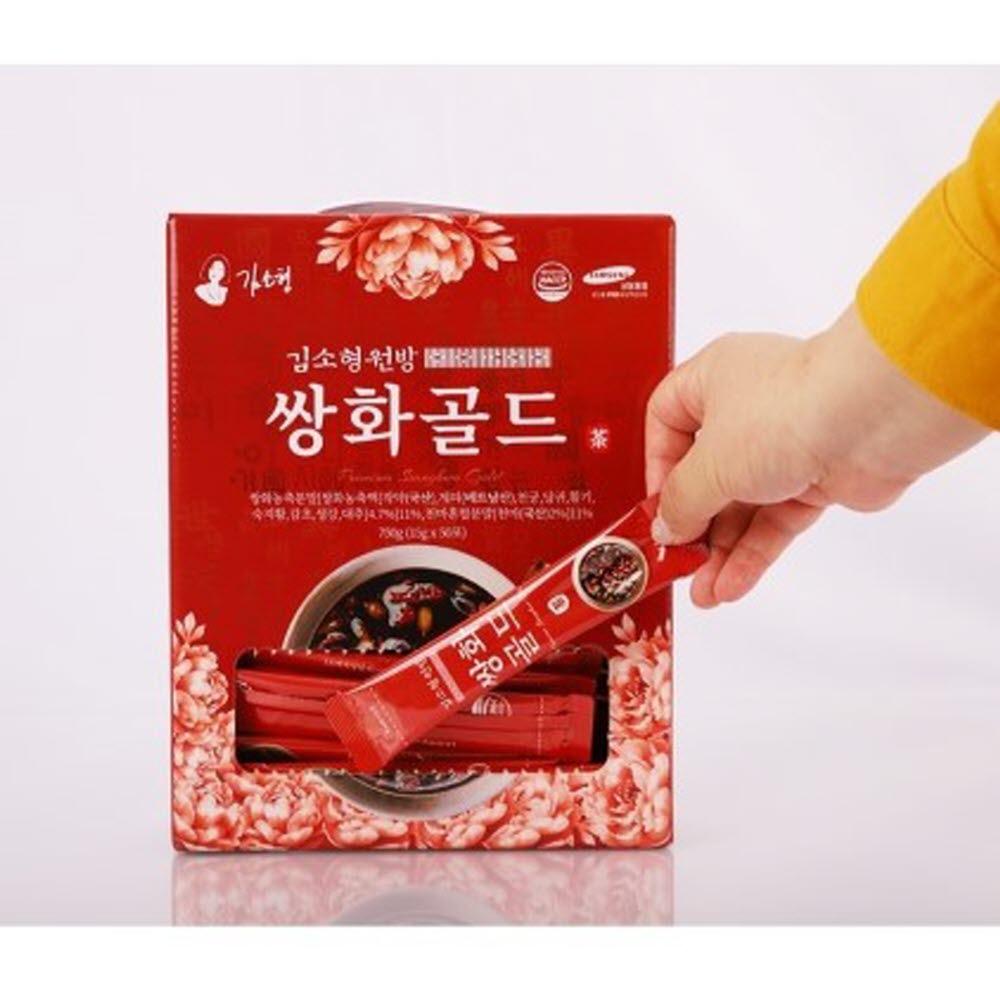 김소형 쌍화차 쌍화 재료 고명 분말 가루 스틱 진한 대추 생강 작약 국산 천마 계피 차 힘들땐 한방차 전통차 효능 골드 프리미엄 김소영 추천 식약처 식약청 해썹 인증 23,900원