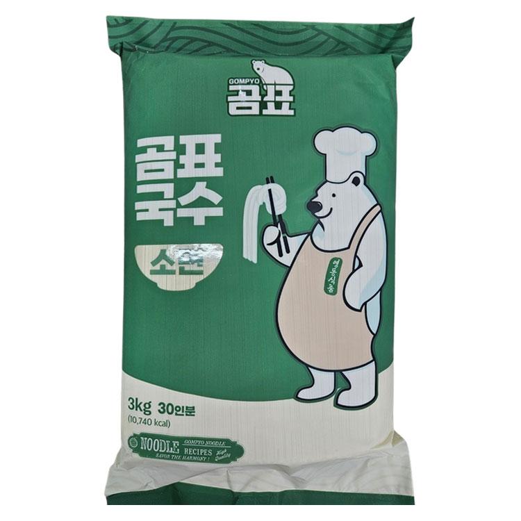 원하프곰표국수(소면) 3KG영동식품, 1개, 3kg 8,200원