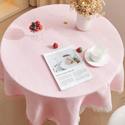 GUNU 감성 홈카페 패브릭 테이블보, 핑크, 1개, 90 x 90 cm 7,570원