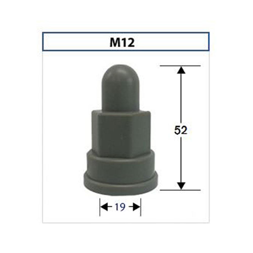 P.V.C롱볼트캡(2너트용) M12 1봉 200개 볼트캡 마감캡 110,000원