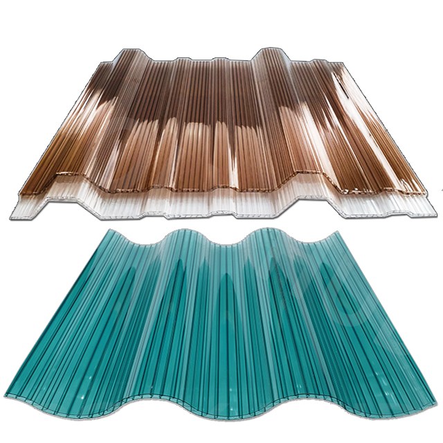 폴리허브 렉산 복층 골판 V250/C63 폴리카보네이트 지붕 판넬 캐노피 파고라 처마 어닝 44,200원