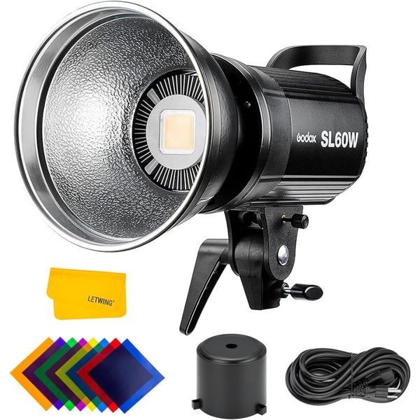 고독스 Godox SL-60W SL60W Bowens 마운트 LED 비디오 조명, 433MHz 그룹화 시스템, 무선으로 밝기 조정, 녹화용 결혼식 111416 264,400원