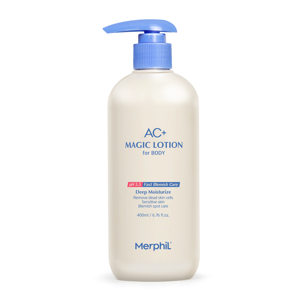 메르필 바디여드름 등드름 닭살 뱀살피부 개선 AC+매직 바디로션 베이비코튼향, 400ml, 1개 15,980원