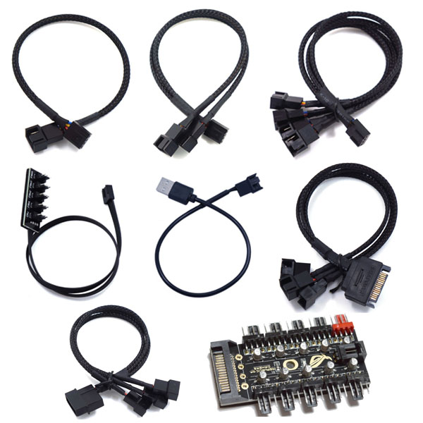 쿨러 PWM 4핀 분배 연장 케이블/팬쿨러 3핀/팬허브/슬리빙/메쉬타입/PWM 4핀 확장/USB PWM/IDE PWM 4핀 확장/쿨러 케이블 Y형 3,700원