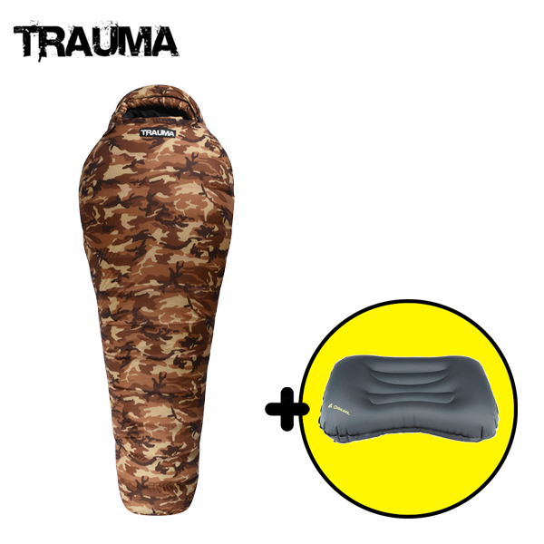 [트라우마] 레인저 1300 카모 겨울 동계 오리털 덕다운 백패킹 침낭 361,000원