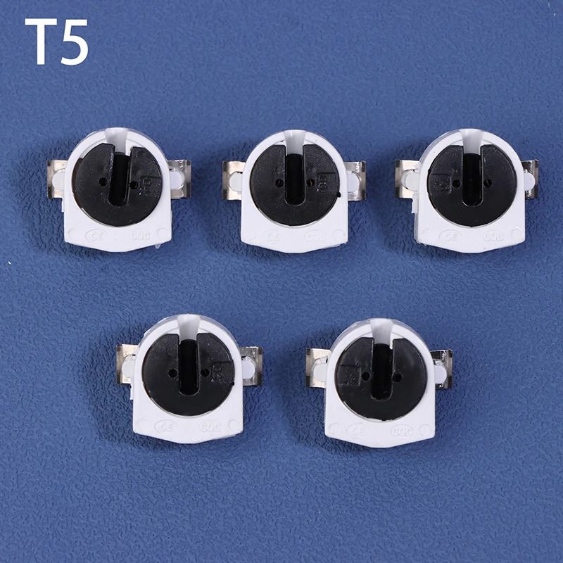 5Pcs T5 형광등 홀더 G13 기본 비 션트 내열성 램프 소켓 AC 500V LED 튜브 9,400원