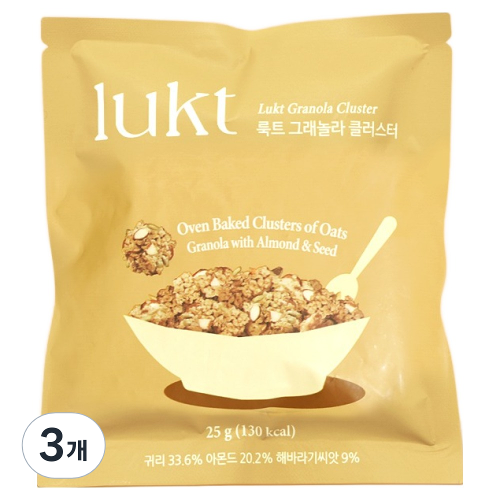 룩트 그래놀라 클러스터 시리얼 7,560원