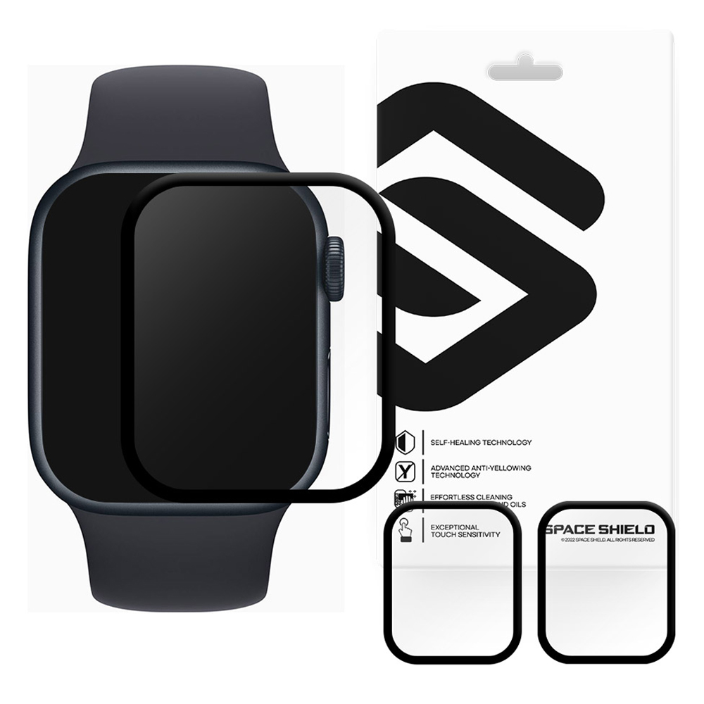 스페이스쉴드 애플워치 호환 아머 플렉스 PMMA 풀커버 액정보호필름 45mm 3p 10,900원