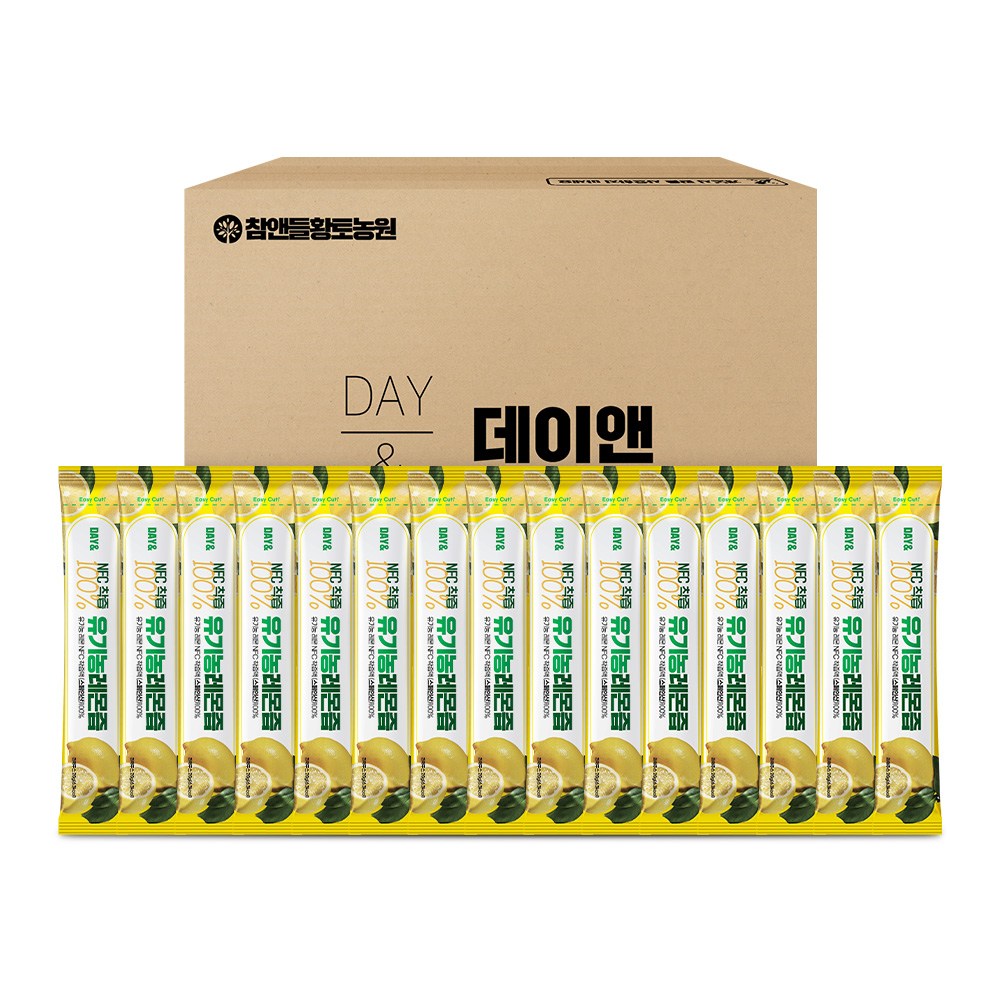 로웰팜 유기농 % 레몬즙 포 [벌크포장], 20g, 100개 27,200원