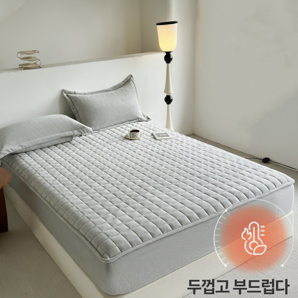 Roomxyd 매트리스 커버 겨울 침대 매트리스 두툼한 침대 패드 부드러운 극세사 매트리스 커버 12,800원