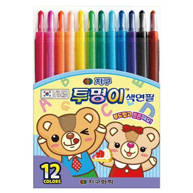 지구화학 투명이 색연필 12종 세트 3,180원