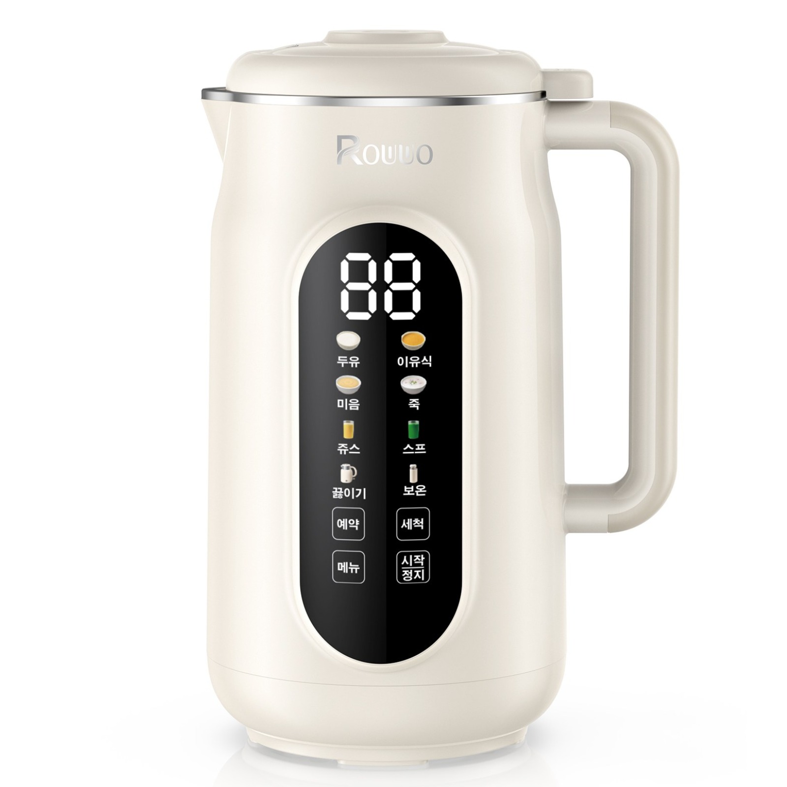 ROUUO 스마트 스테인리스 두유제조기 대용량 이유식 죽 제조기, 836k 33,000원