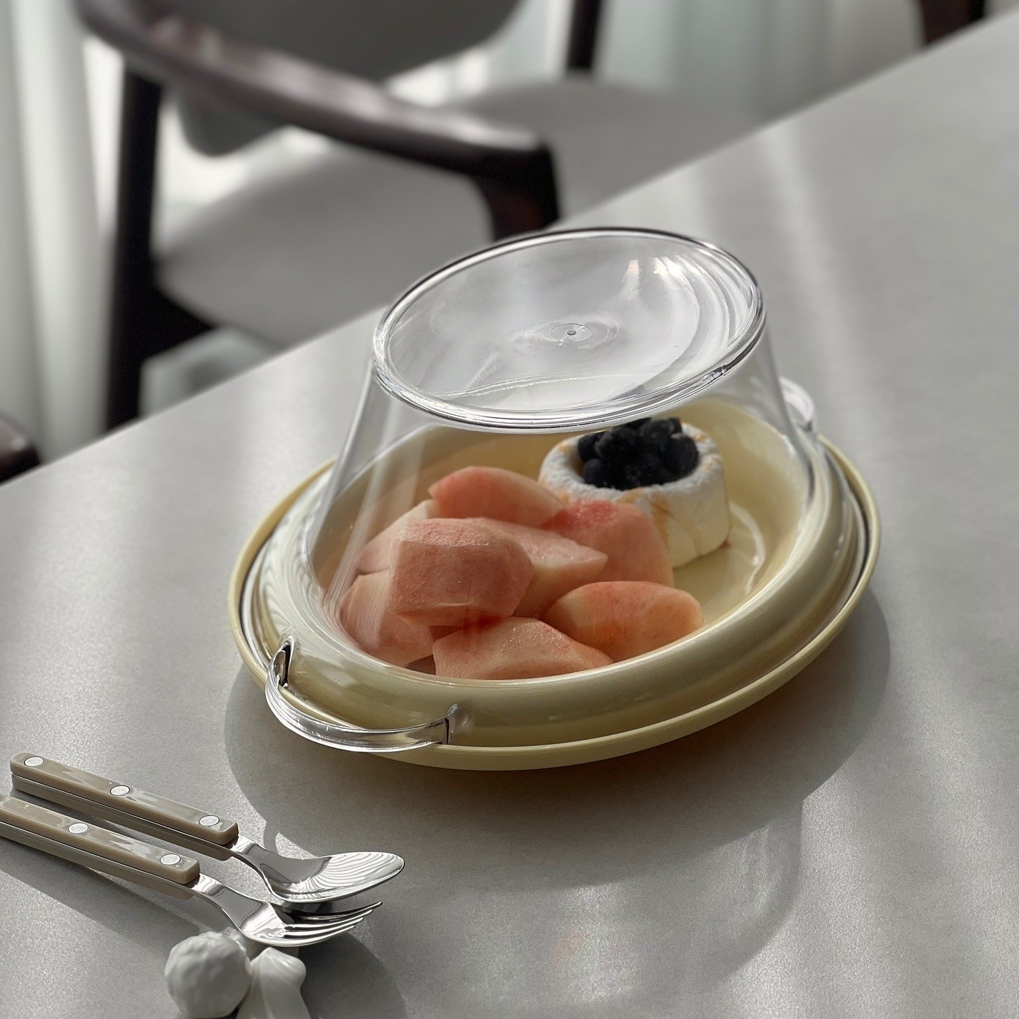 [Foodle] 오벌돔 (Oval Dome) 리버시블 테이블웨어 보울+플레이트 SET 디자인 샐러드 파스타 플레이팅 접시 디자인 테이블웨어 다회용기, 옐로우 41,500원