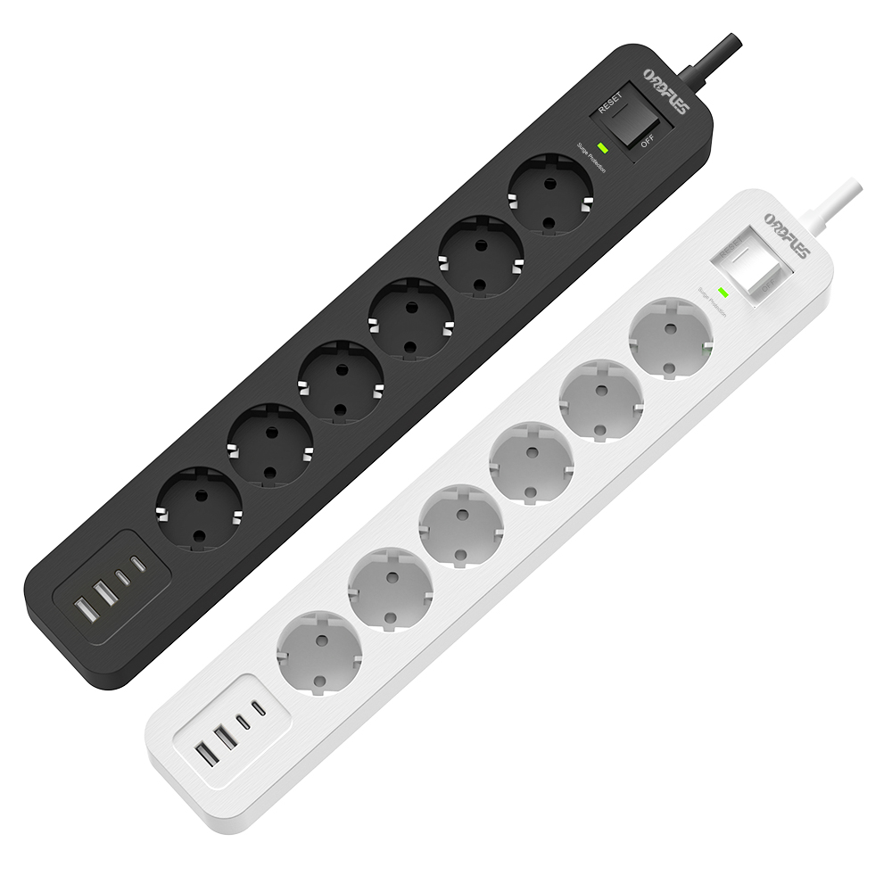 ORDFLES USB 멀티탭 2A+2C PD20W 고용량 과부하차단 6구, 6구 화이트, 1개, 2m 32,600원