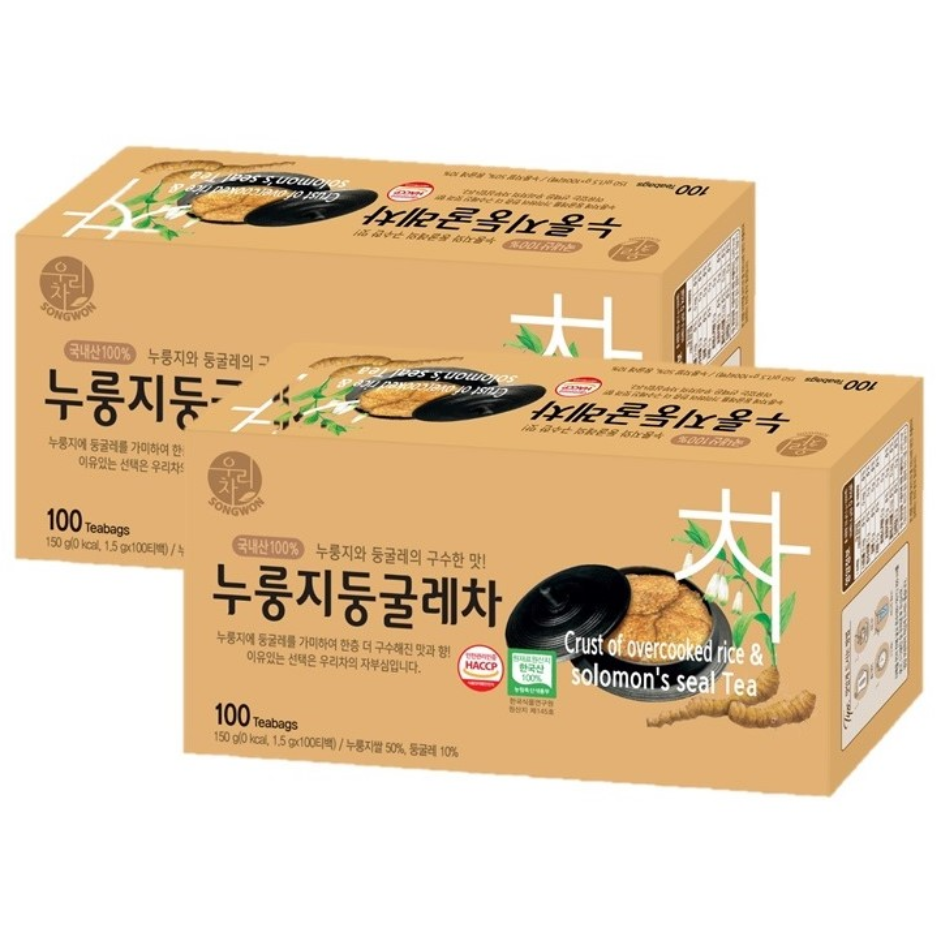 우리차 누룽지 둥굴레차, 1.5g, 100개입, 2개 14,180원