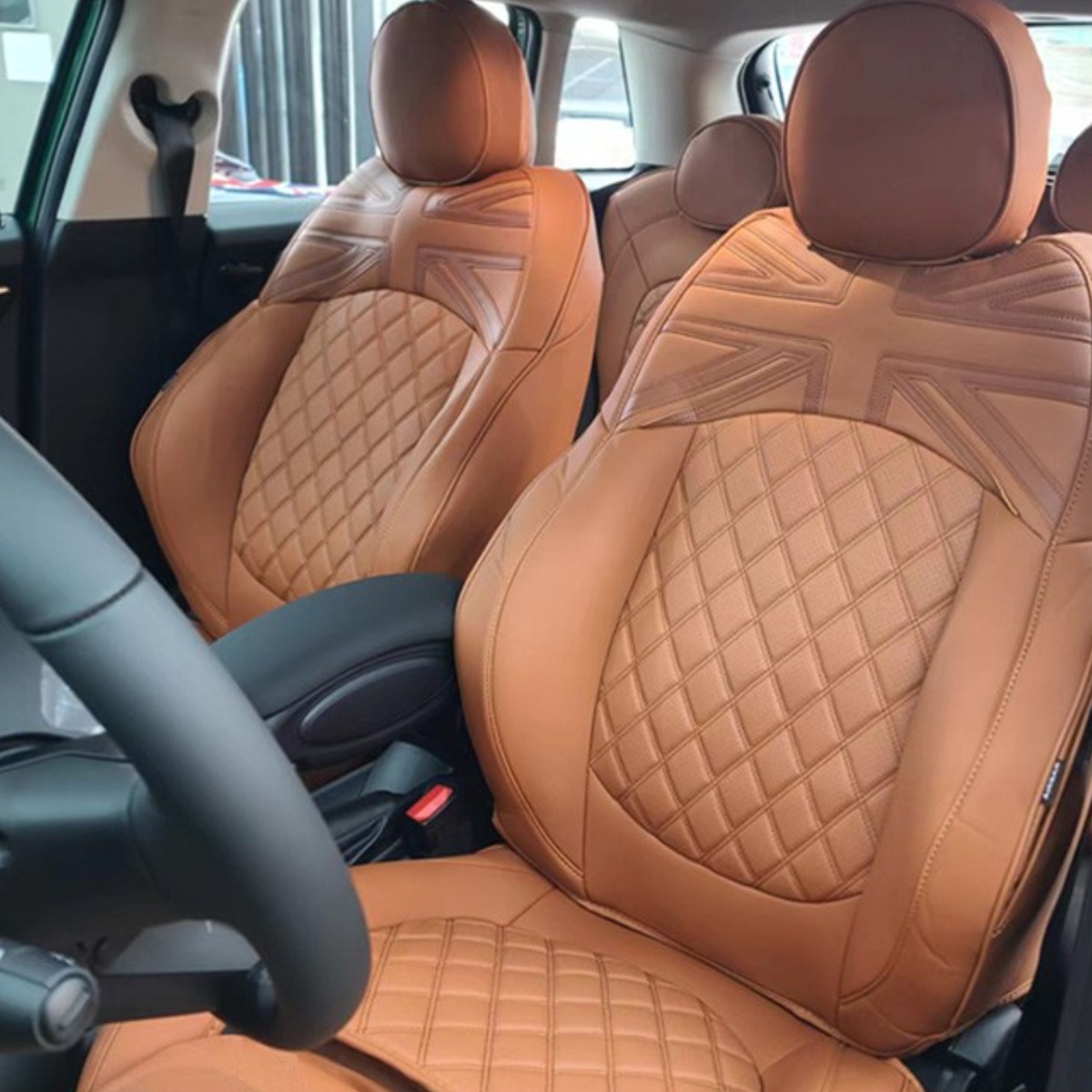 시트커버 미니쿠퍼 전용 맞춤형 가죽 풀 시트커버 차종별 시트 달라서 꼭 확인구매 F54 클럽맨 F55 5도어 F56 3도어 F57컨버터블 F60 컨트리맨,R시리즈 250,000원