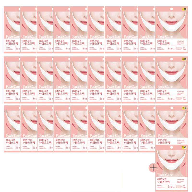 하이드로겔 리프팅 콜라겐 V-마스크팩 1일 1팩 한달패키지, 31개 36,350원