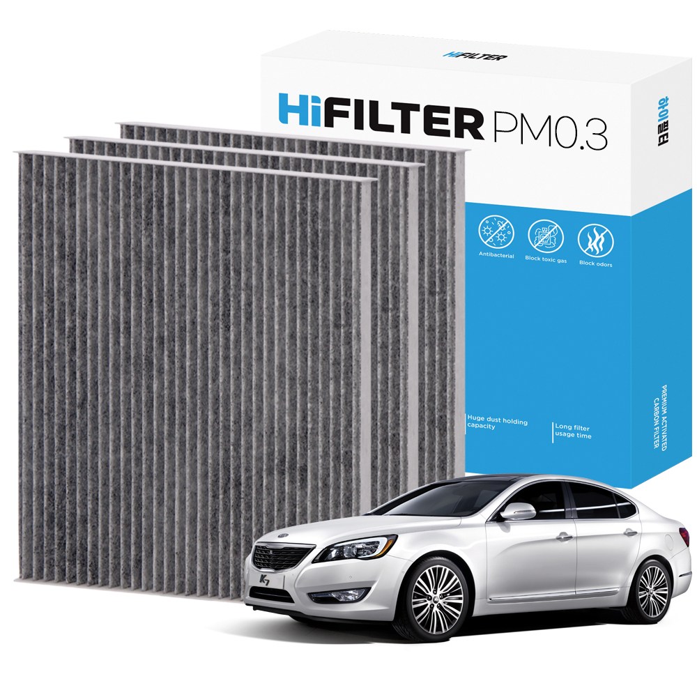 2+1 하이필터 PM 0.3 활성탄 자동차 에어컨 필터 기아, 현재가 10,900원