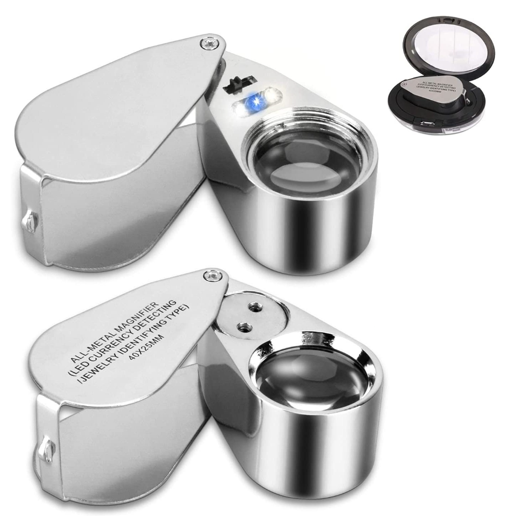 아이앤에이치 40X 휴대용 돋보기 루페 접이식 확대경 10,630원