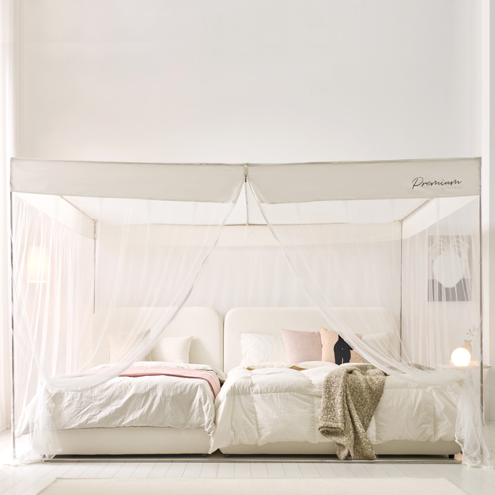 솔트 마시멜로 사각 모기장(스텐봉 포함) 침대 원터치 모기장 텐트 캐노피 특대형 아기 유아 텐트형 방충망 모기차단 93,400원