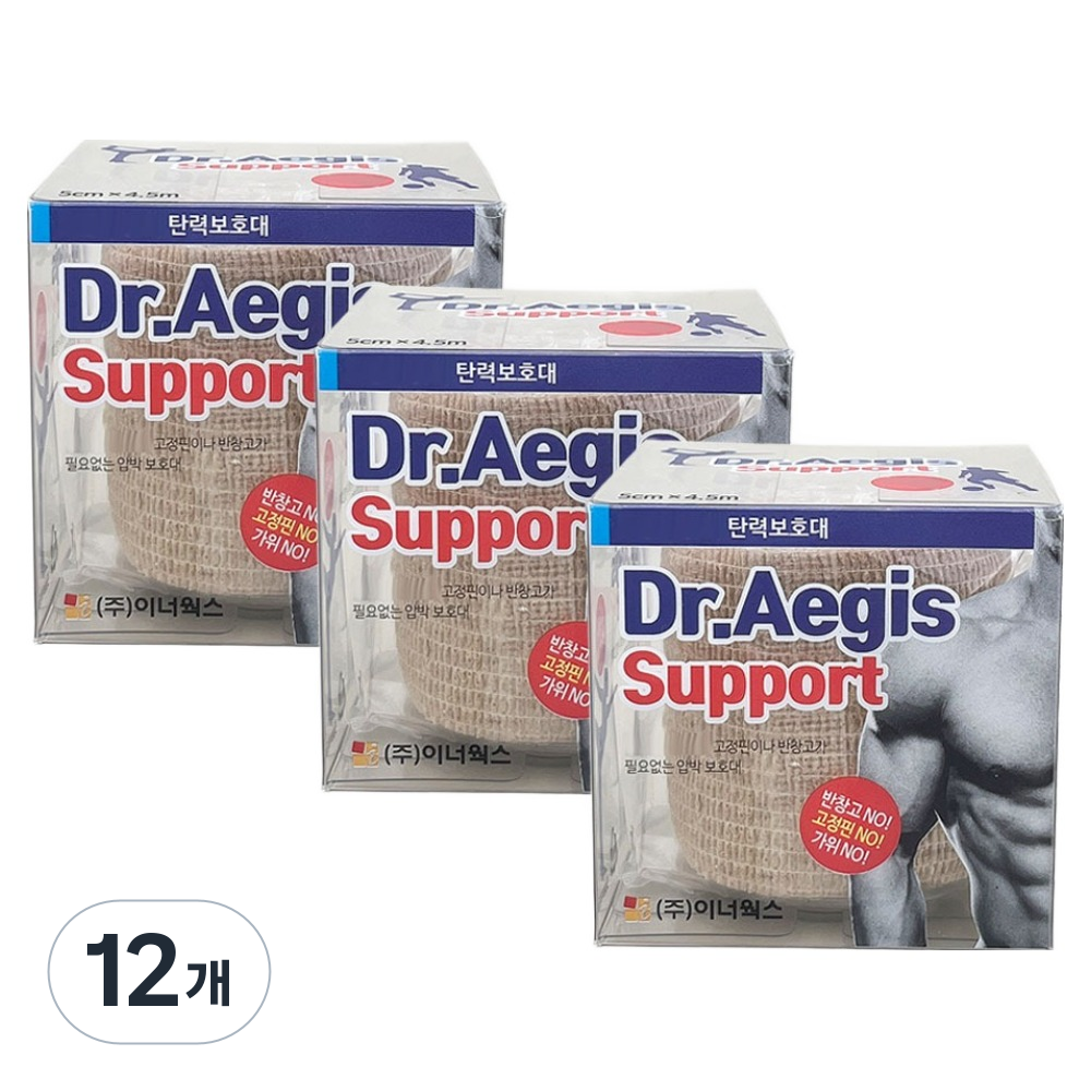 닥터이지스 탄력보호대 5cm x 4.5m, 12개, 1개입 30,780원