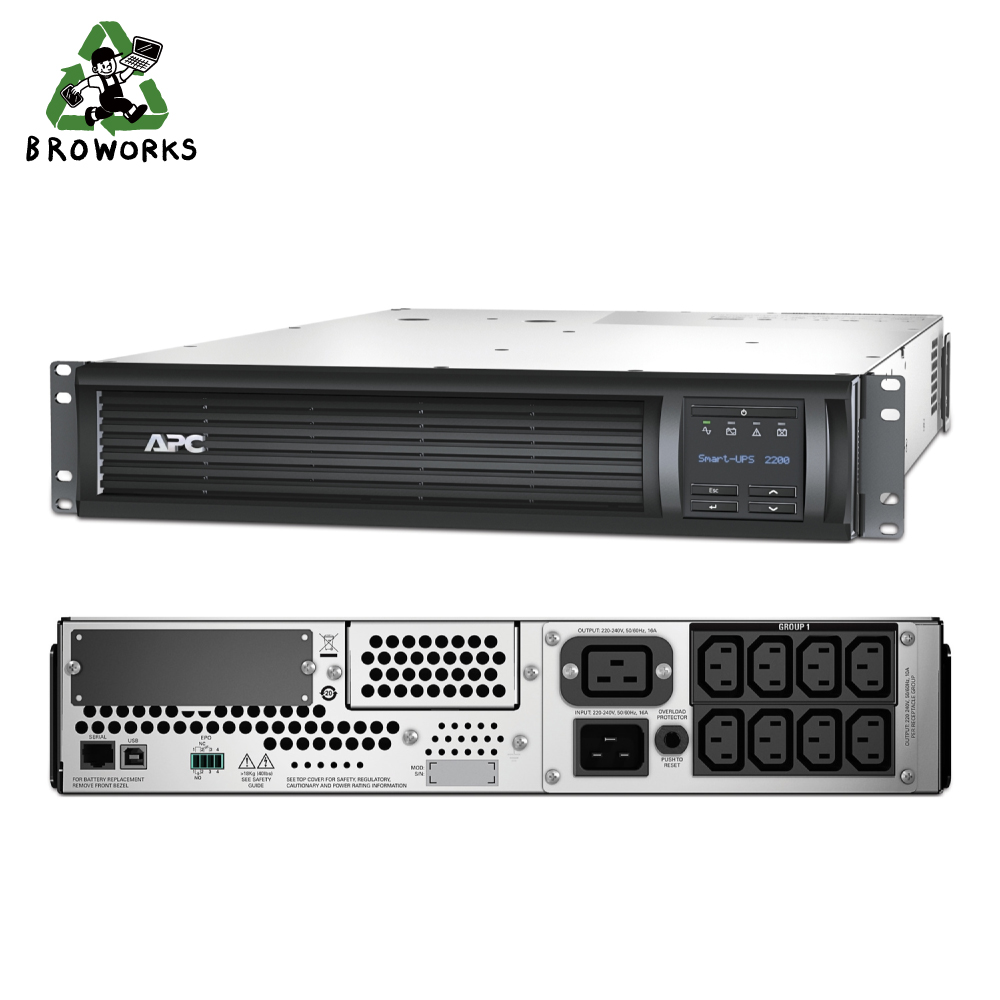 APC UPS SMT2200RMI2U 무정전전원장치 UPS 배터리 [2200VA / 1980W] 1,770,000원