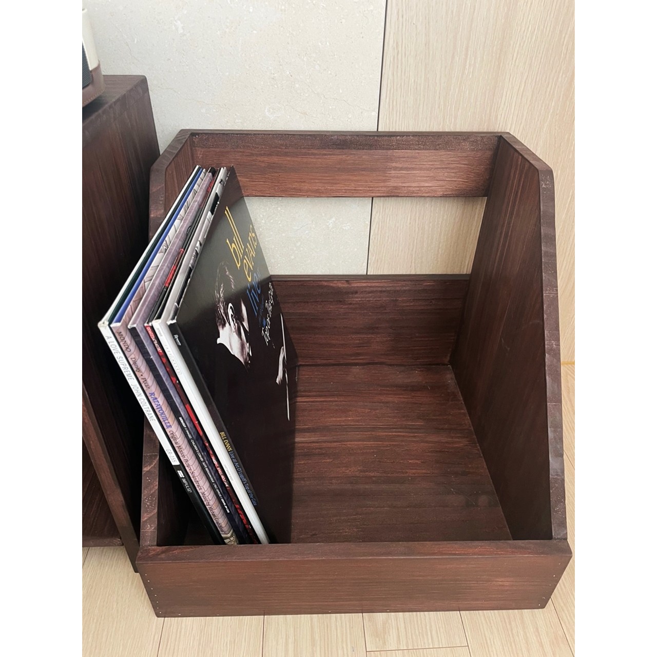 이너피스 원목 LP 엘피 레코드판 보관함 수납장 (선반형) 57,000원