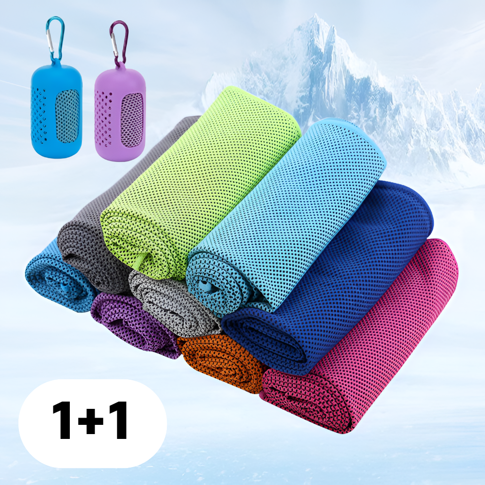 해보닉 스포츠 쿨타올 휴대용 쿨링 수건, 블루+퍼플, 2개 17,000원