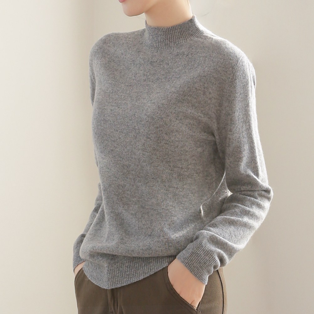 클레이스 울100% 캐시미어 반폴라 하프터틀넥 니트 29,800원