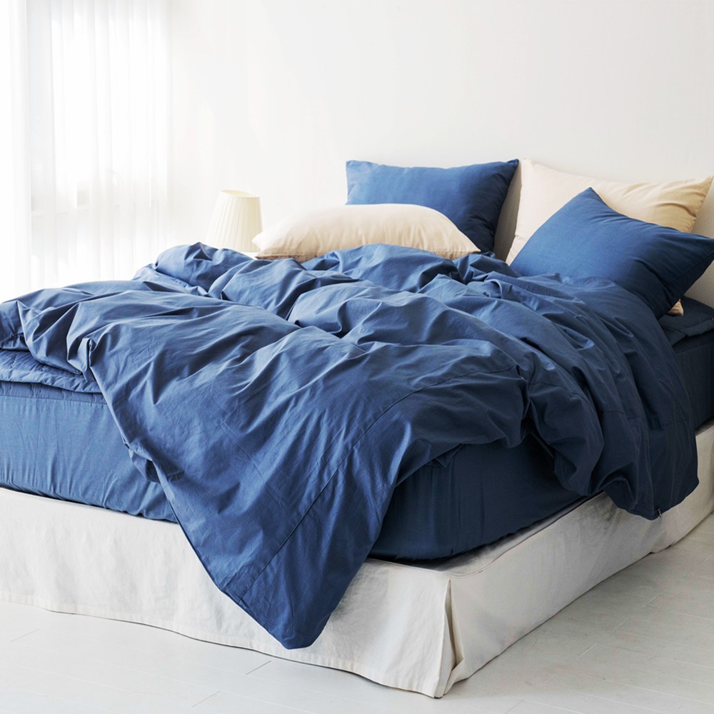 네모라인 국내제조 튼튼한 40수 트윌 피부에 순한 스마일 사계절 순면 홑 이불커버 37,710원