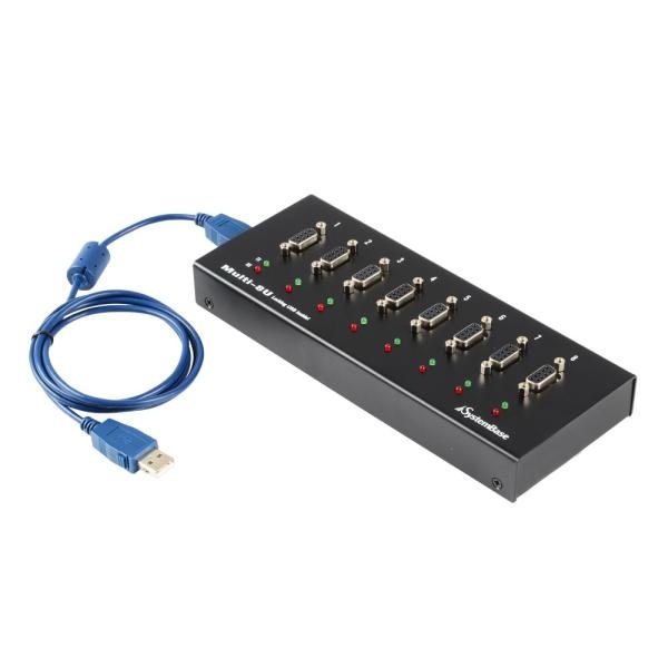 (시스템베이스) USB-A 2.0 to RS232 시리얼 컨버터, 8포트, Multi-8/USB RS232 (DB9 Male/1.2m) 300,000원