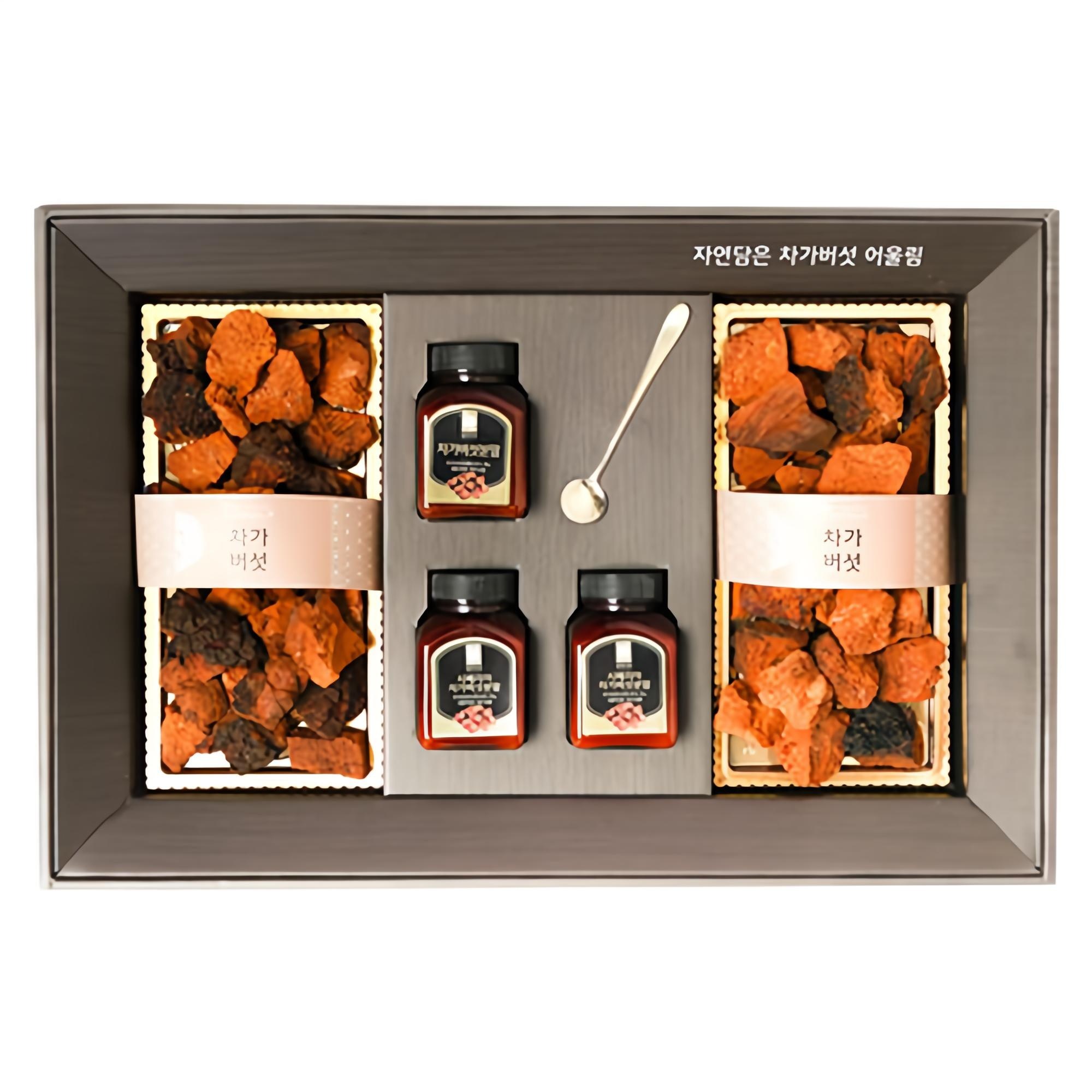 해맑음 차가버섯분말 선물세트, 차가버섯 200g x 2p + 차가버섯 분말 35g x 3p + 티스푼, 1세트 45,900원