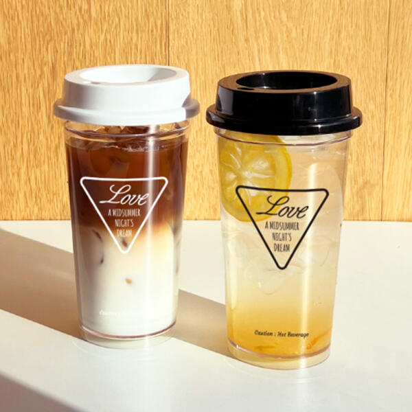 아트박스/티스카페 트라이앵글 투명 리유저블 텀블러 베이직 리드 530ml, 블랙, 1개, 530ml 8,330원