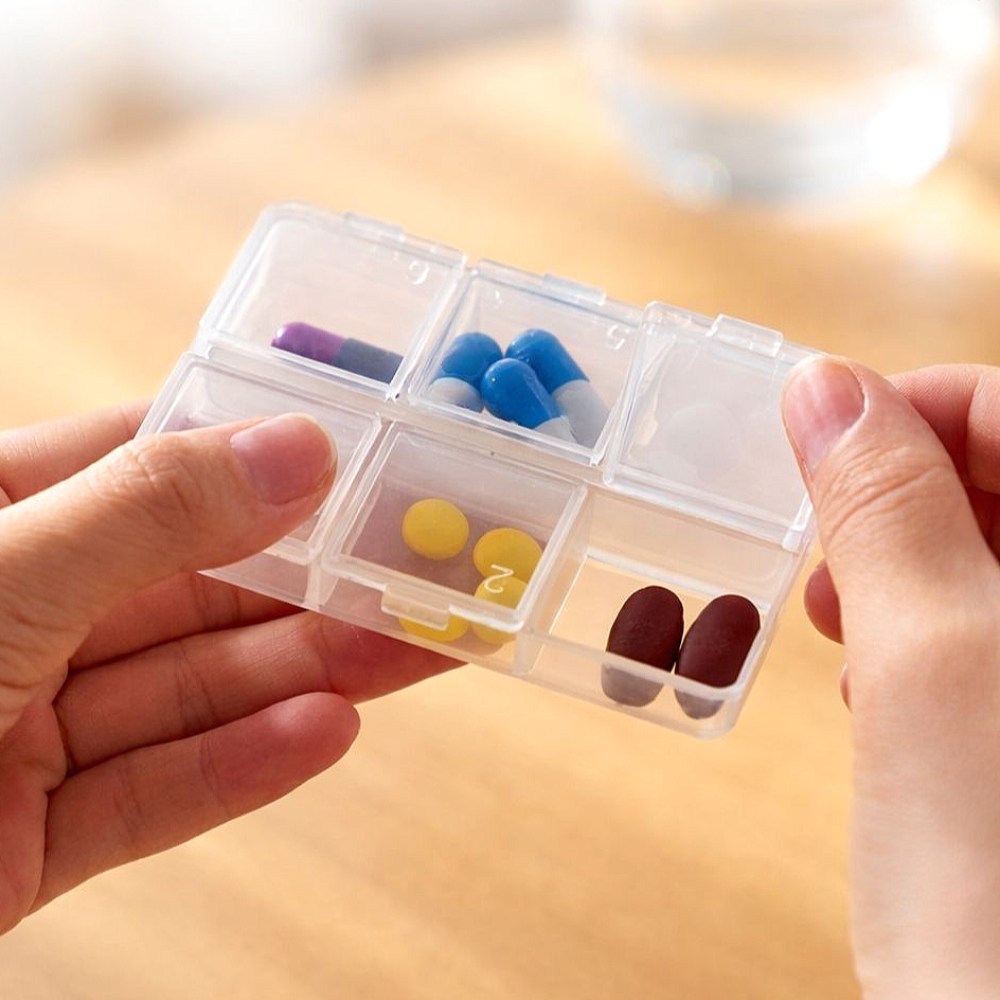 누픽 국산 휴대용 알약 케이스 투명 미니 약통, 3개 20,900원