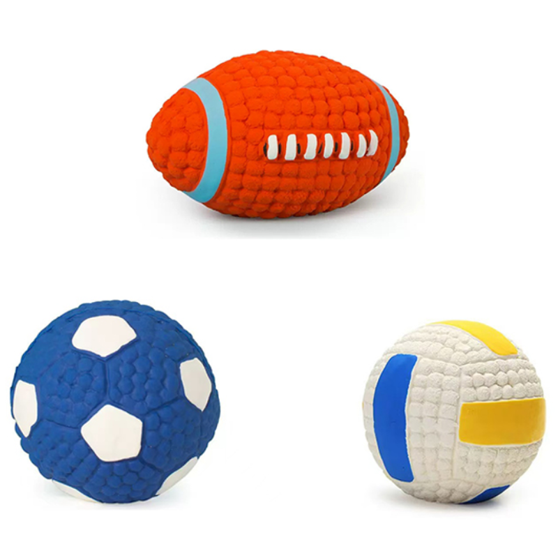 드림계곡 반려동물 삑삑이 라텍스 스케일링 강아지 장난감 3p, 1개, 축구 배구 럭비 14,900원