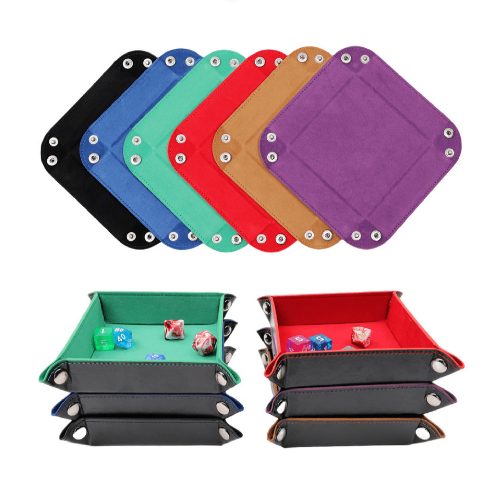 보스케 육각 다이스 트레이 PU 가죽 주사위 굴림판 플레이트 10,900원