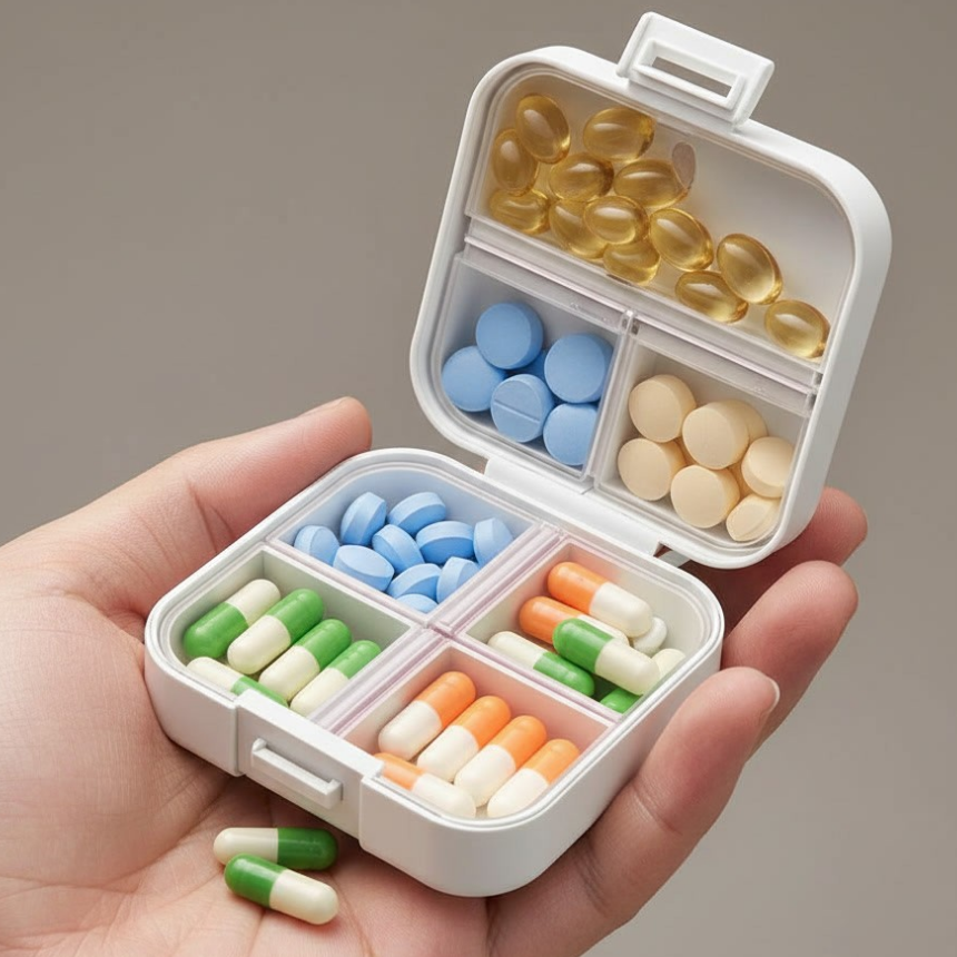 아이언캐쳐 알약 케이스 소분통 휴대용 여행용 7칸, 1개 10,800원