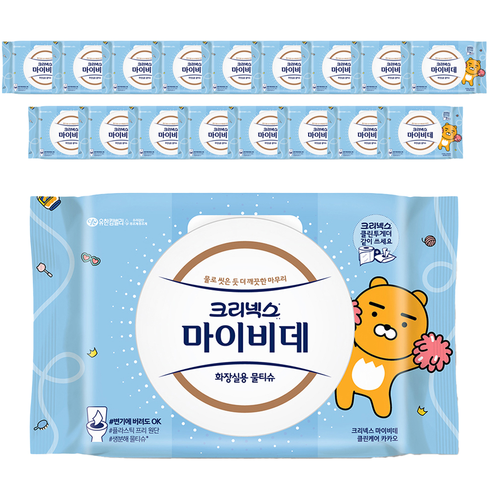 마이비데 클린케어 화장실용 물티슈 캡형 26,480원